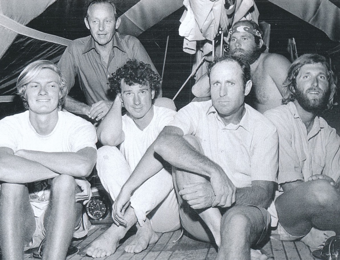 Ron Holland 3. von links als Mitglied der &laquo;Imp&raquo;-Crew