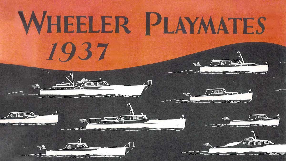 Ein Inserat f&uuml;r die &bdquo;Playmate Serie&ldquo; der New Yorker Werft