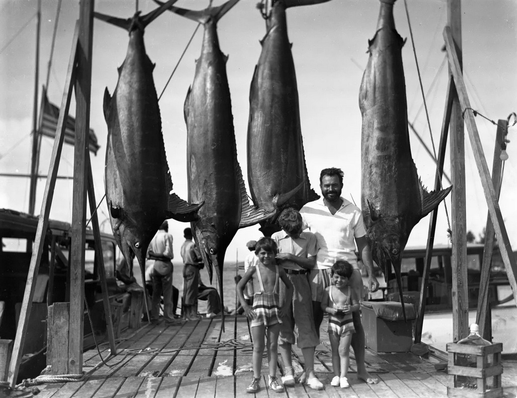 Catch of the Day: Hemingway mit vier Marlins und drei S&ouml;hnen auf Bimini