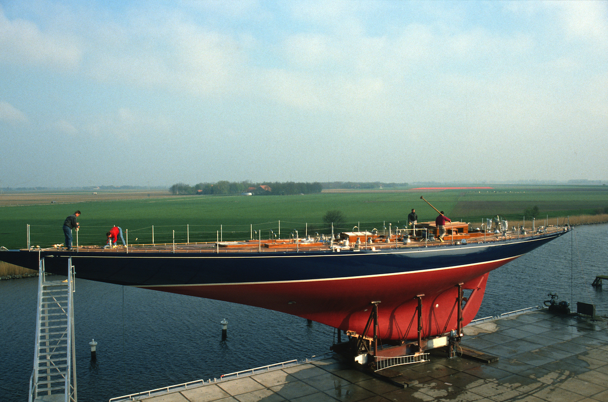 &laquo;Endeavour&raquo; 1989 bei der Ablieferung in Vollenhove/Holland