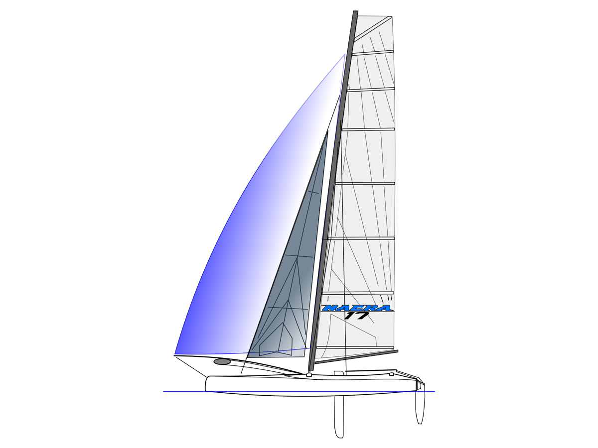 Segelriss Nacra 17