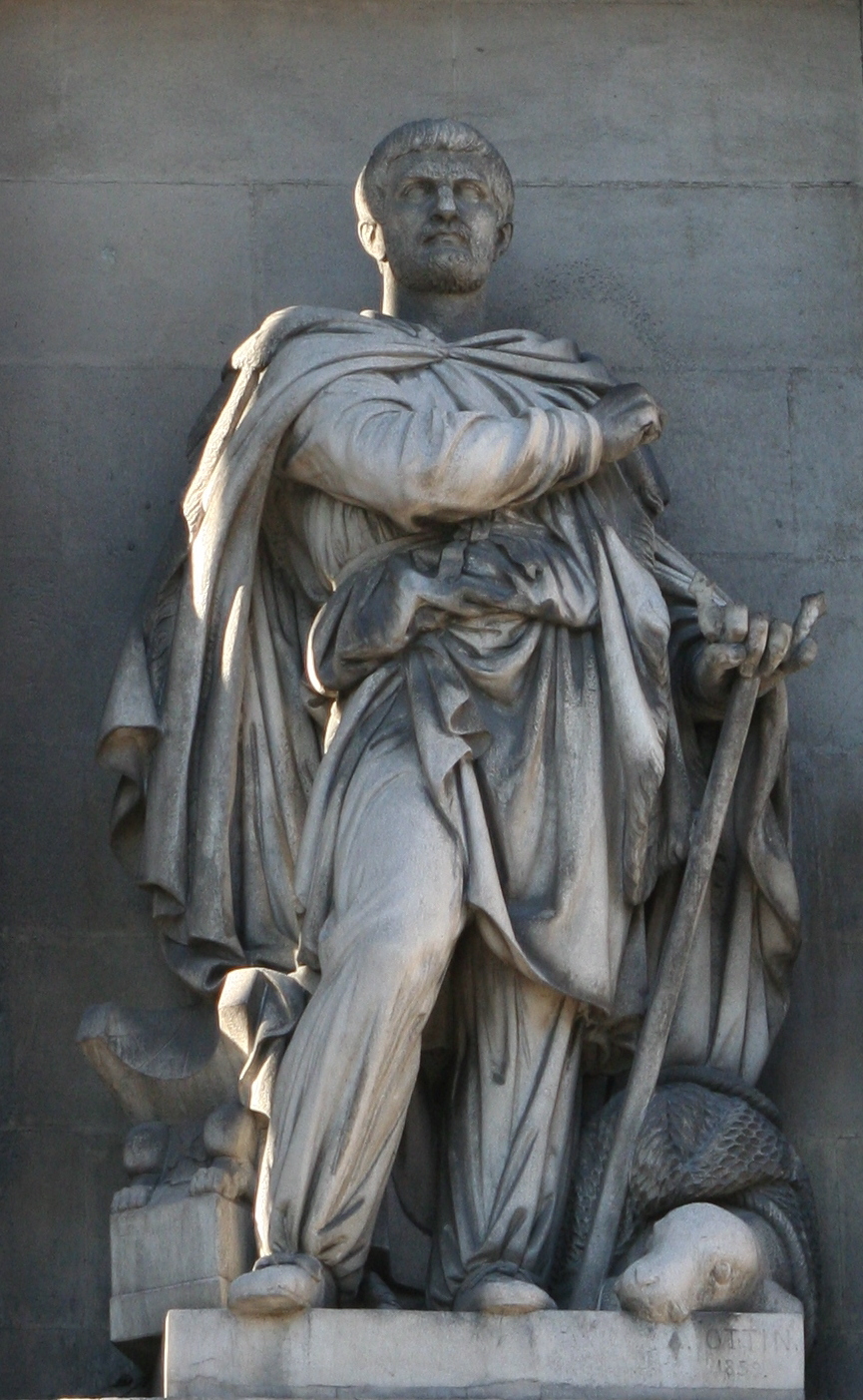 Pytheas, Skulptur vor der B&ouml;rse von Marseille &copy; karmakolle/Wikipedia Nederland