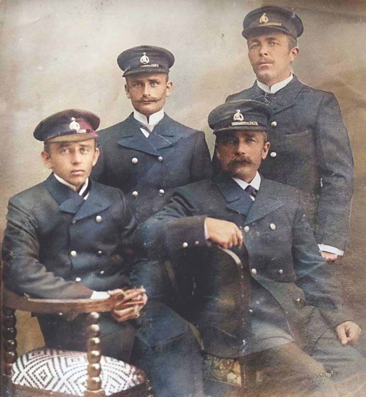 v.l.: Ole Brude, Karl Hagevik Johansen, Iver Thoresen, Lars Madsen