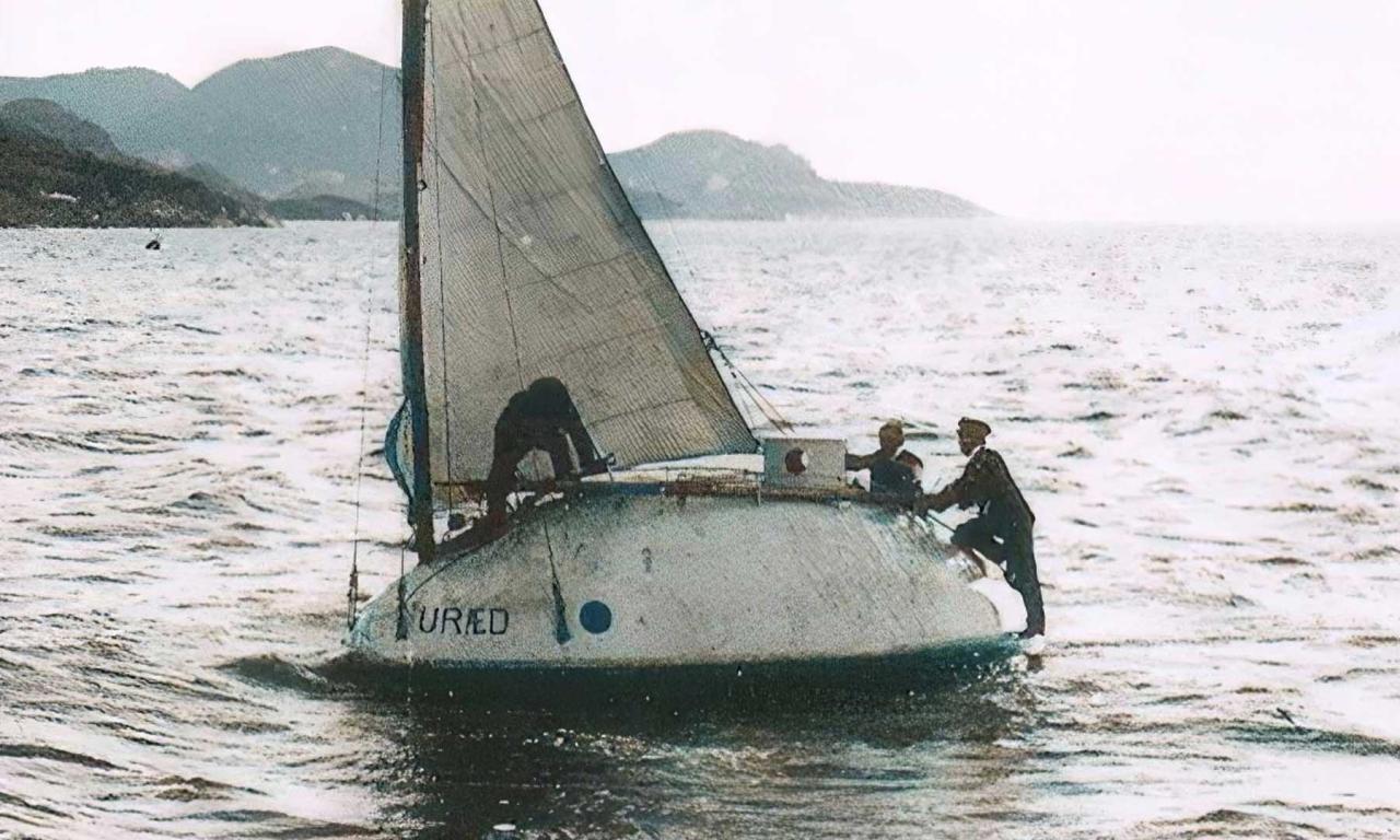 Das Brudeegget hart am Wind