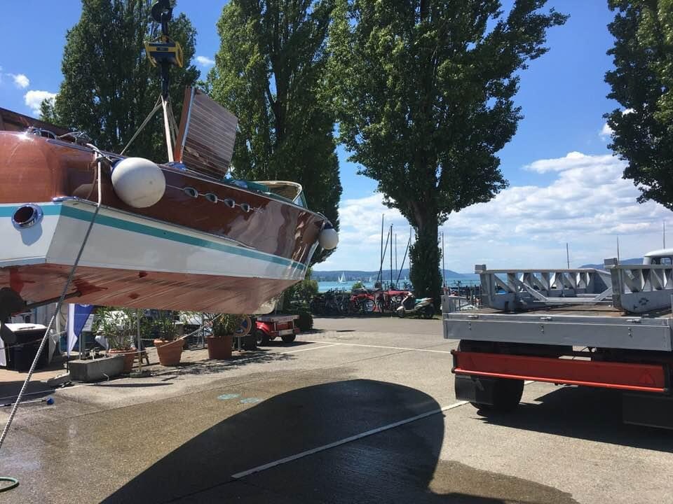 Kranen am sch&ouml;nen Bodensee