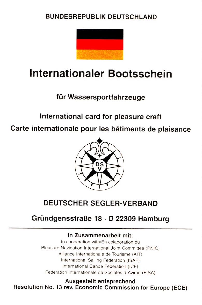 Der Internationale Bootsschein ist alle zwei Jahre zu verl&auml;ngern