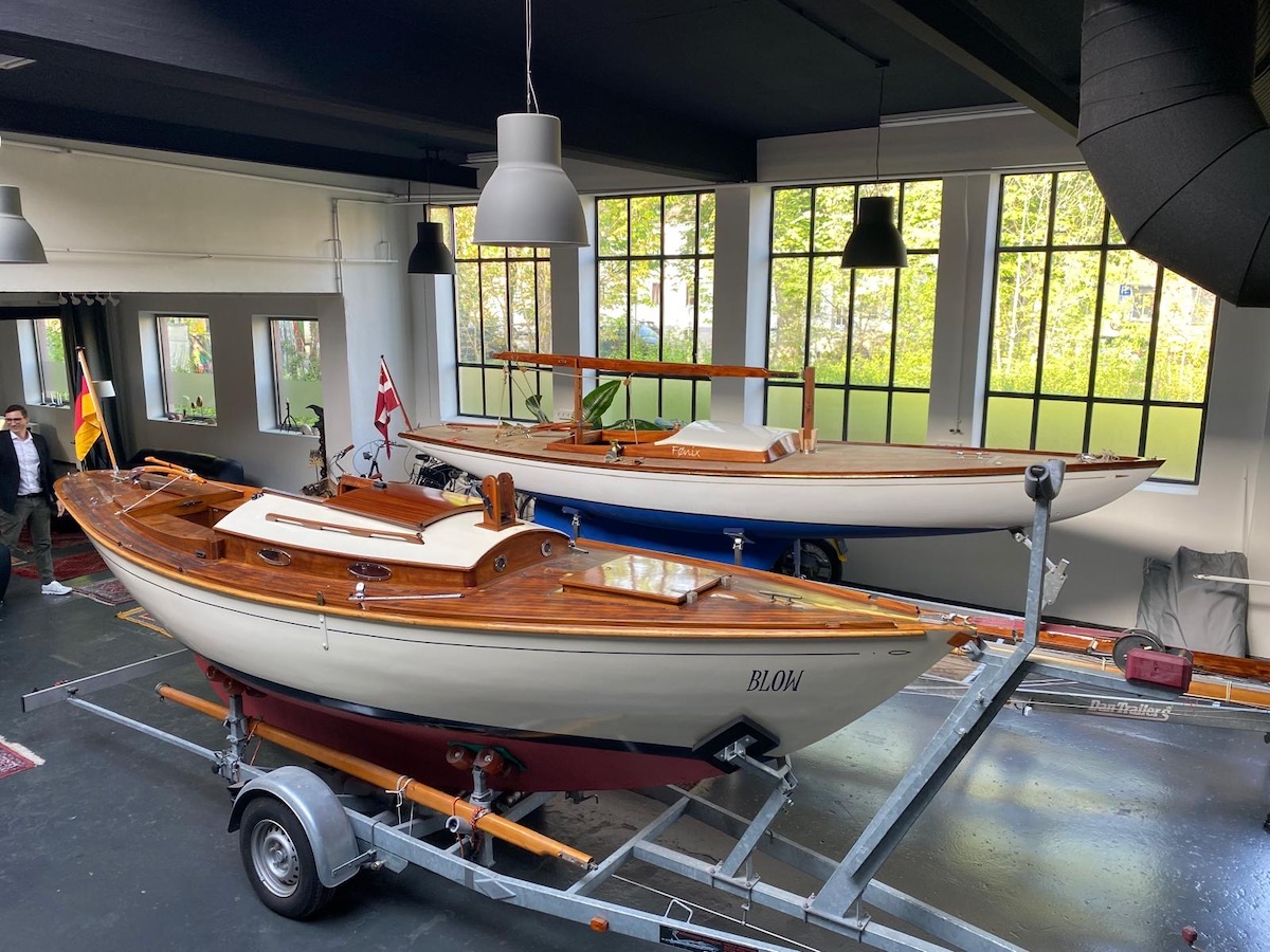 Noch einmal ein Blick in die Bootshalle