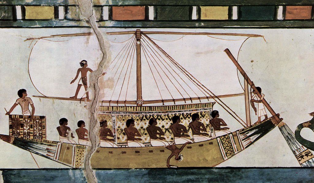 &Auml;gyptisches Segelschiff-Grabkammer Menna &copy; Theban Tomb 69, Public domain, via Wikimedia Commons .jpg