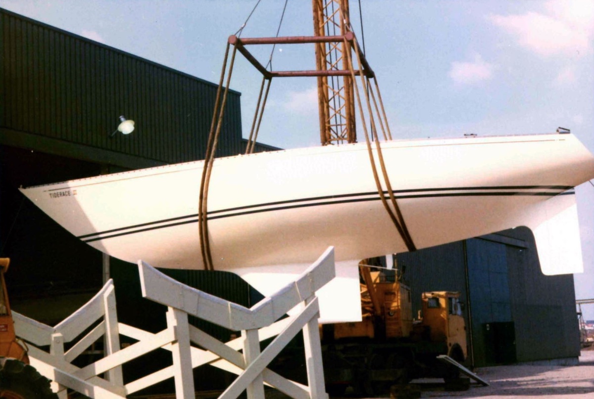 Zweitonner &bdquo;Tiderace III&ldquo; Typ Carter 42 im Jahr 1973 in V&auml;stervik
