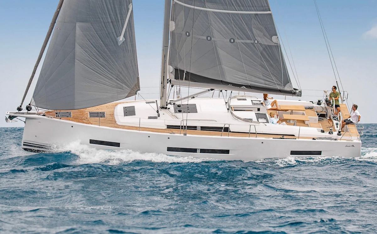 Hanse 510 mit Allroundfock und Gross
