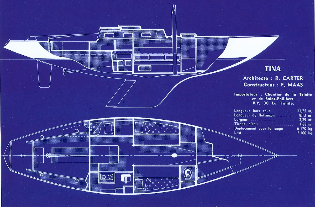 Einrichtungsplan von Carters Eintonner &bdquo;Tina&ldquo;