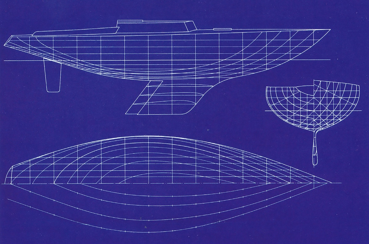 Carters zweiter Entwurf: Eintonner &bdquo;Tina&ldquo; von 1966 mit Flossenkiel und Trimmklappe