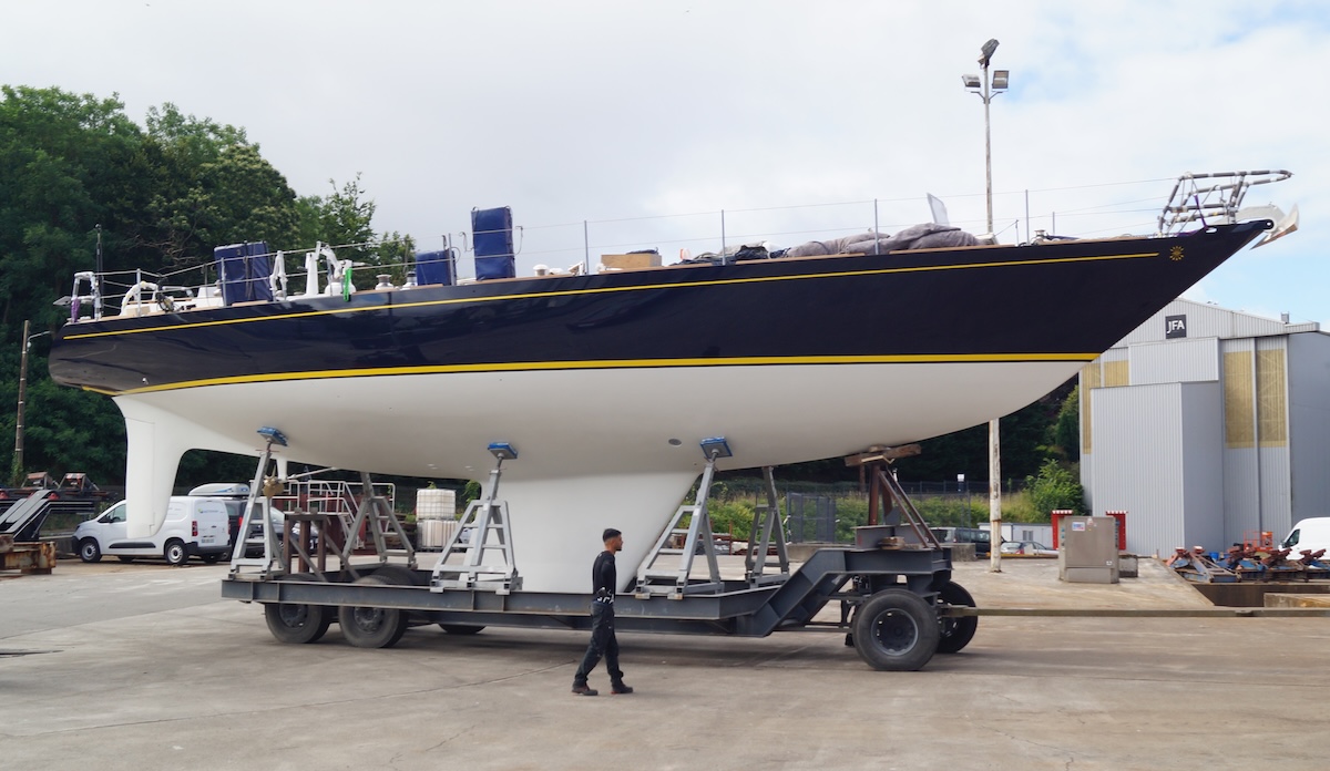 Das sechste Boote der Gitana-Flotte wurde 24-25 &uuml;berholt