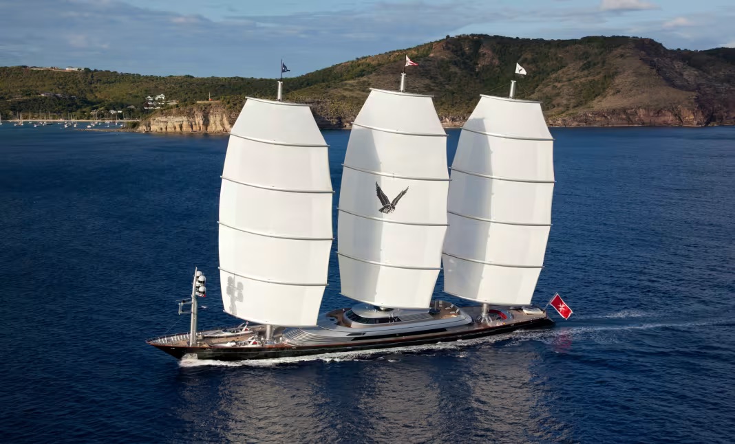 Der 88 m Dreimaster &laquo;Maltese Falcon&raquo;